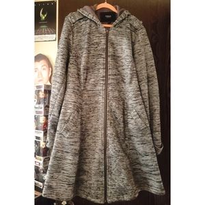 Torrid 1 hooded Dress Jacket grey